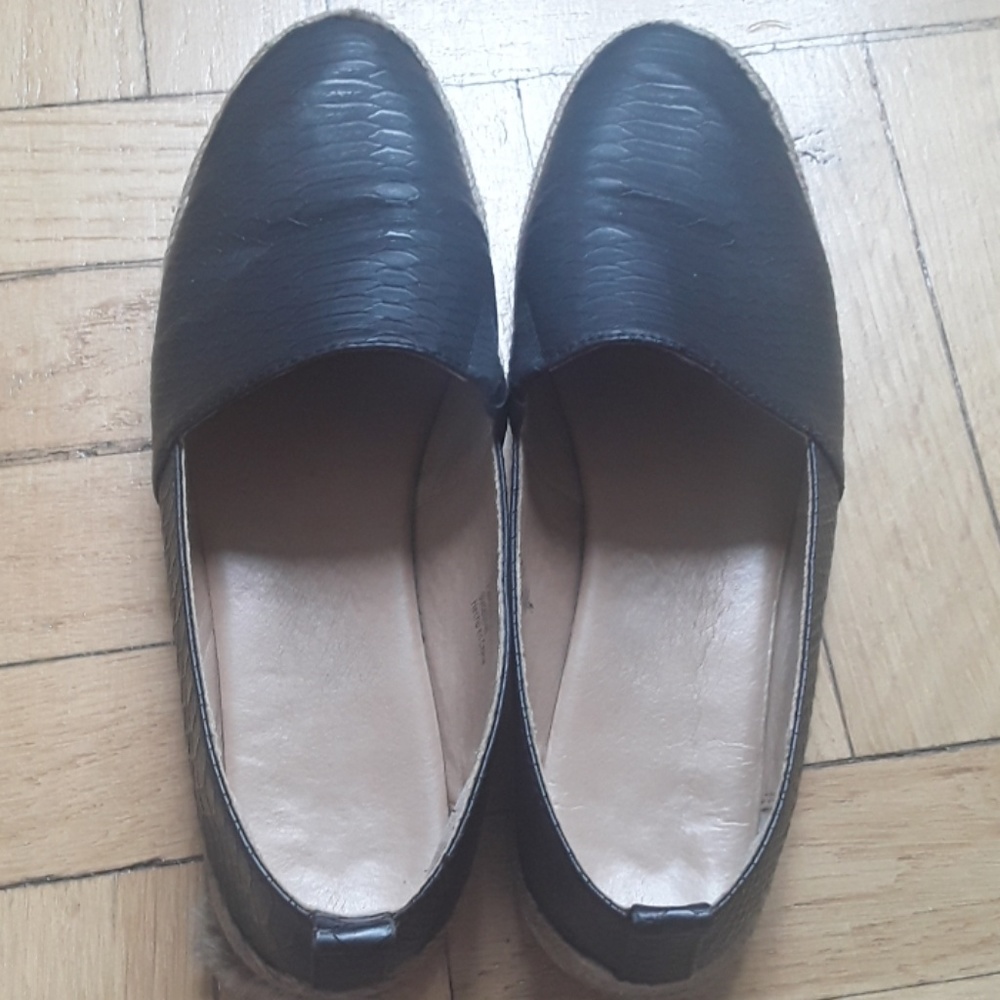 Black espadrilles